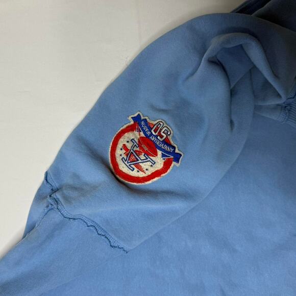 Vintage Reebok NFL Houston Oilers Hoodie Large Blue Pullover - Picture 2 of 8